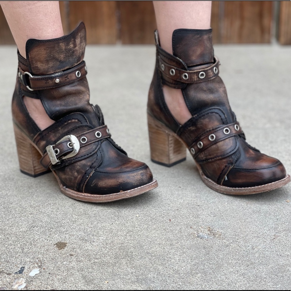 Free Bird Brown Booties